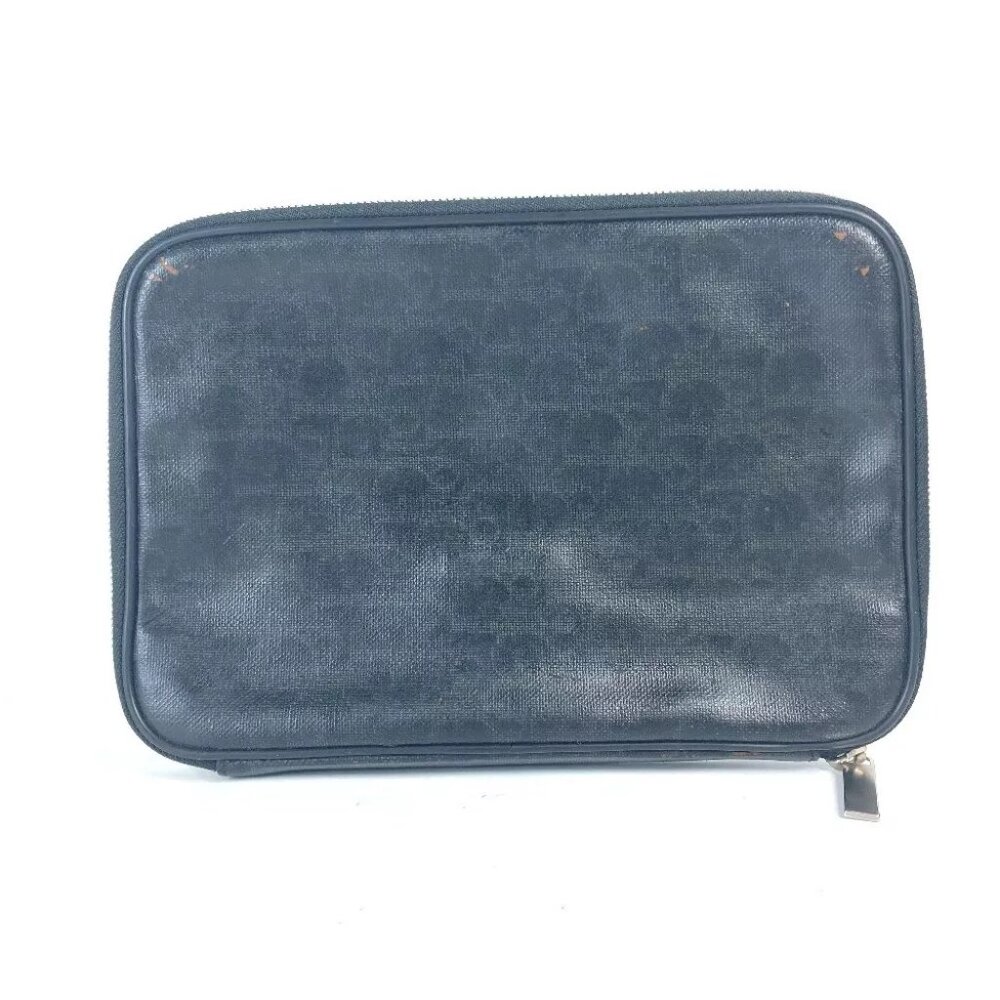 Dior logo Trotter clutch bag bag Pouch PVC Blac - Picture 3 of 15